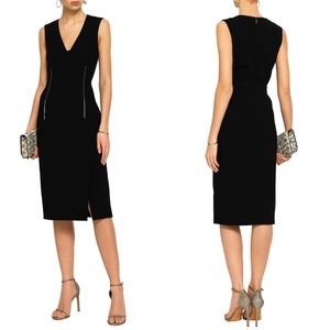Jason Wu Topstitched Crepe Cocktail Dress